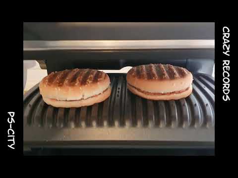 Fastfood Tefal GC705d Optigrill Kontaktgrill Chicken Burger mit Käse und Salat Getränk - Episode - 9