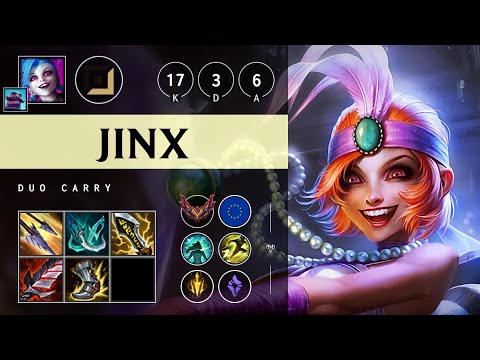 Jinx ADC vs Aphelios - EUW Grandmaster Patch 25.15