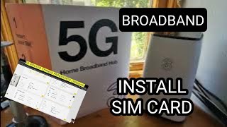 5G Router (Broadband) , Install SIM Card (3 Network)