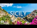 FLYING OVER SICILY (4K UHD) - Relaxing Music Along With Beautiful Nature Videos - 4K Video Ultra HD