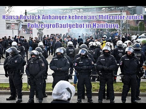 Hansa Rostock-Anhänger kehren ans Millerntor zurück-Polizeigroßaufgebot in Hamburg
