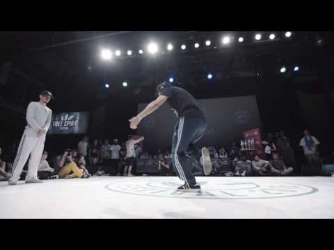 Arejay vs Gucchon - 1 vs 1 Popping 1/2 Final - Free Spirit Championship 2016