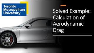 Fluid Mechanics Solved Problems: Aerodynamics Drag
