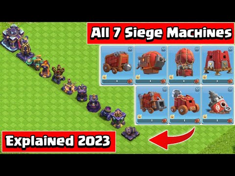 All Siege Machine Explained | Clash of clans Siege Machine | coc siege machine | siege machine coc