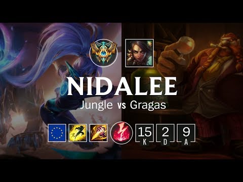 Nidalee Jungle vs Gragas - EUW Challenger Patch 8.23