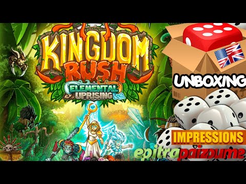 Kingdom Rush Elemental Uprising - Unboxing & Impressions (EN) by Epitrapaizoume