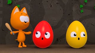 Download lagu Meow Meow Kitty | Dangerous cave with surprise eggs | Games cartoons and songs for Kids and toddlers mp3