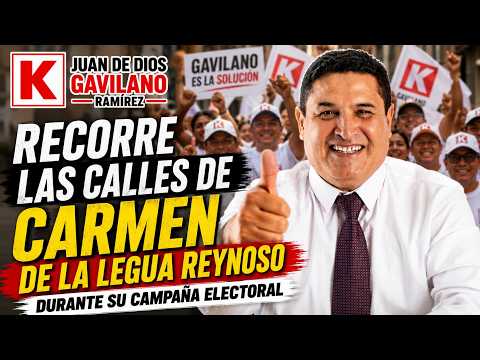 📌Juan de Dios Gavilano recorre las calles de Carmen de la Legua Reynoso durante su campaña electoral