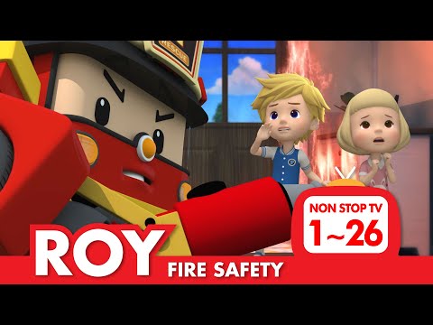 [🚒Fire Safety with ROY] Full Episodes│1~26 Episodes│2 Hour│Robocar POLI TV