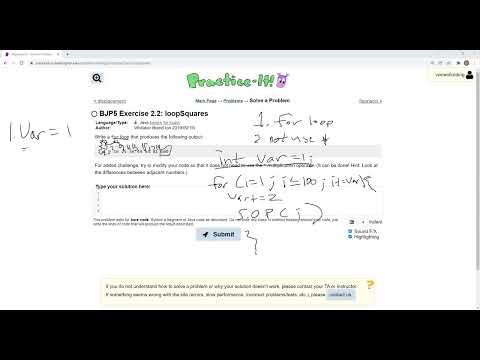 Exercise 2 2 Loopsquares Java Tutorial Practice It