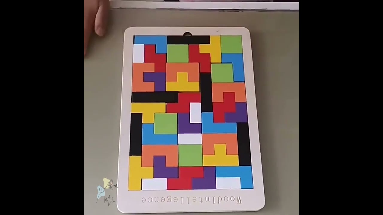 Quebra Cabeça de Madeira Tetris - Brinquedos - Milor