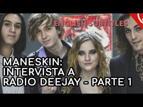 MANESKIN INTERVIEW AT RADIO DEEJAY PART ONE [ENG SUBS]