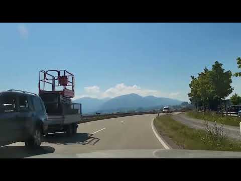 Driving in Kempten in Bavaria, Germany