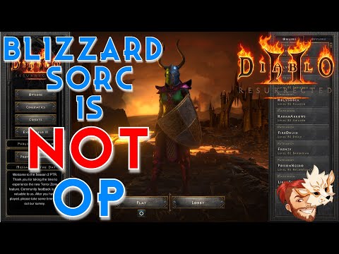 Blizzard Sorc WASNT OP Before The Sunder Charm Change | Diablo 2 Resurrected Season 2 Patch 2.5
