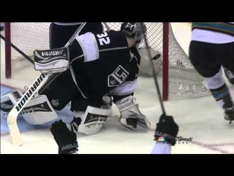 Marc-Edouard Vlasic wrister goal 3-2 May 16 2013 San Joses Sharks vs LA Kings NHL Hockey