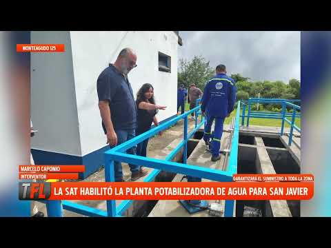 LA SAT HABILITÓ LA PLANTA POTABILIZADORA DE AGUA PARA SAN JAVIER 29-01-2026