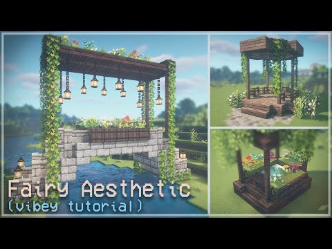 Minecraft: Fairy Aesthetic Builds 🍄🌿✨ Fairytail Cottagecore Fairycore Fairy Tale 🌸 Kelpie The Fox