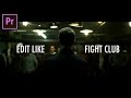 How To Glitch Cut Edit Like Fight Club S Fast Flashback Scenes Adobe Premiere Pro Tutorial