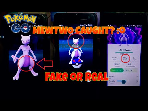 MEWTWO CAUGHT IN POKEMON GO? Fake or Real?