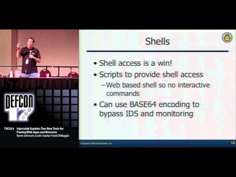 DEF CON 17 - Kevin Johnson and Panel - Injectable Exploits