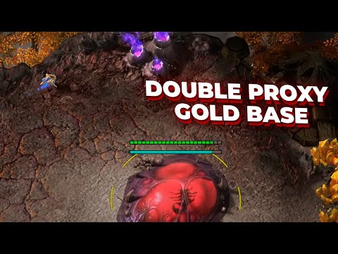 Scarlett goes for DOUBLE PROXY GOLD Base against Skillous in StarCraft 2