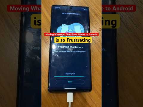 How To Move Whatsapp Chat From iPhone to Android then Failed #whatsappchat #ios #android #pixel6pro