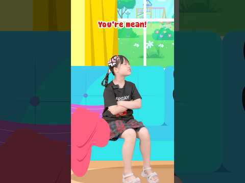 English Cartoon: Mimi's Bad Temper | Why Was Mimi Left Alone? #shorts #kidsenglish