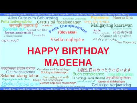Madeeha   Languages Idiomas - Happy Birthday