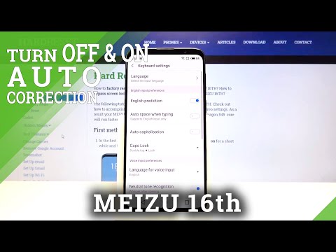 How to Enable/Disable Automatic Correction in Meizu 16th – Use Predictive Text Feature