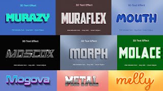 30+ 3D Text Effect in PSD Photoshop Tutorial Part 69