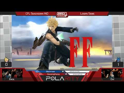 CFL Smackdown 140 WiiU - Ewok (Cloud) vs Day (Lucario) - Losers Semis