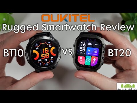 Oukitel BT10 vs BT20 Rugged Smartwatch Review