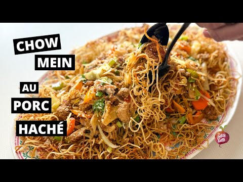 MINCED PORK CHOW MEIN + Airfryer Fried Chinese Noodles