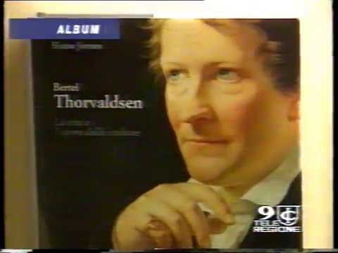 Bertel Thorvaldsen, l'omaggio di Roma nel 1997 - Tg9 condotto da Emanuele Carioti - Teleregione 9.
