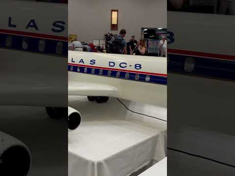 The Cutaway Sales Model for the Douglas DC-8 at Airliners International #aviation #dc8 #shorts