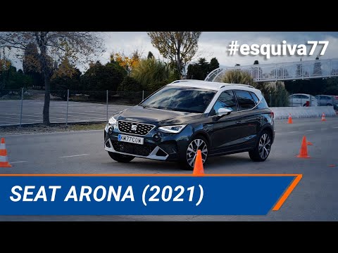 SEAT Arona (2021) – Maniobra de esquiva (moose test) y eslalon | km77.com
