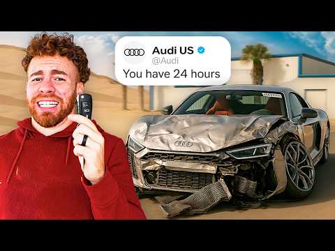 I BOUGHT the Cheapest, Wrecked AUDI R8 and REBUILT IT in 24 HOURS!!