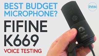 BUDGET MIC - Fifine K669 - Quick Review and Voice Testing