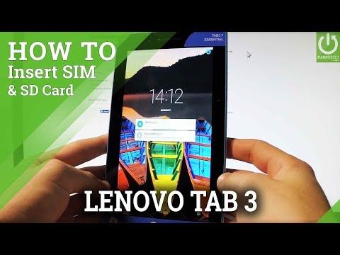 Insert SIM & SD on LENOVO Tab3 7 Essential - SIM & SD Slot