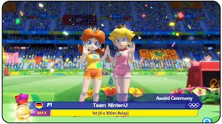 Mario & Sonic at the Rio 2016 Olympic Games (Wii U) - 4 x 100m Relay Level : MAX
