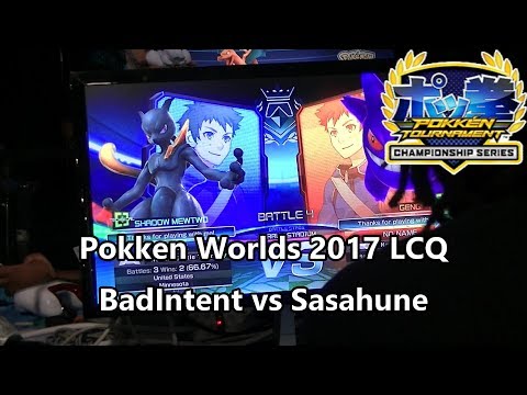 BadIntent -US [Shadow Mewtwo] vs Sasahune -JP -[Gengar] Pokken Worlds 2017 LCQ