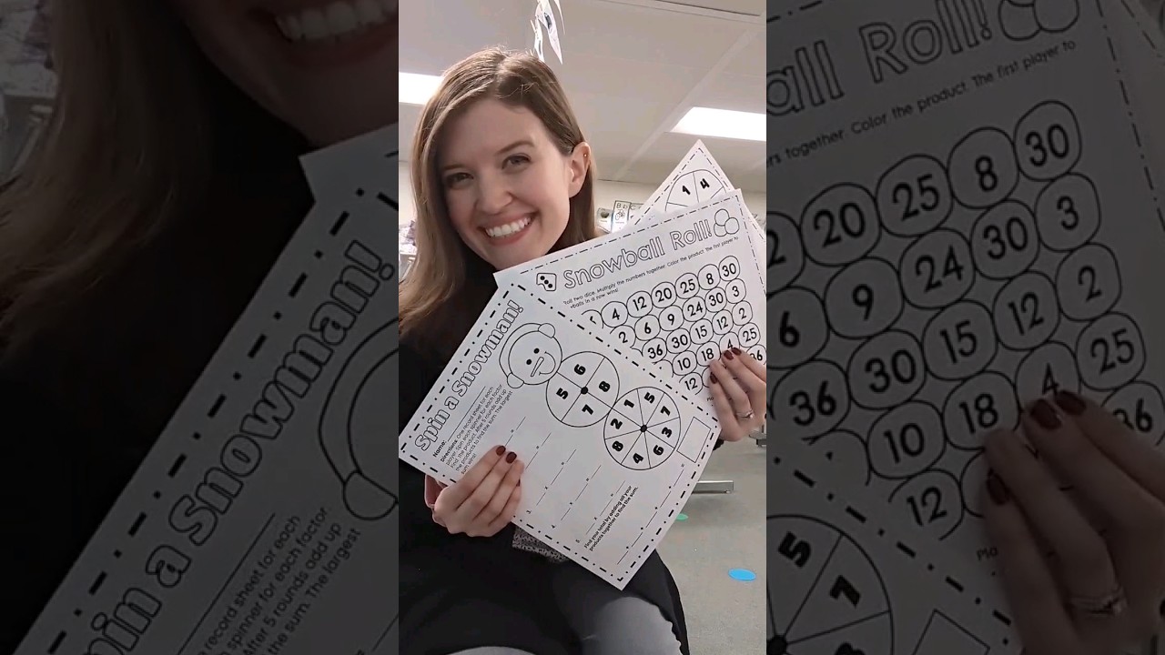 Multiplication math games for students all winter long! Now in my TpT store☃️❄️