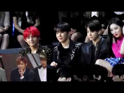 [FANCAM MAMA 2018 HK] BTS reaction to WANNA ONE TRIPLE POSITION BEST UNIT 181214
