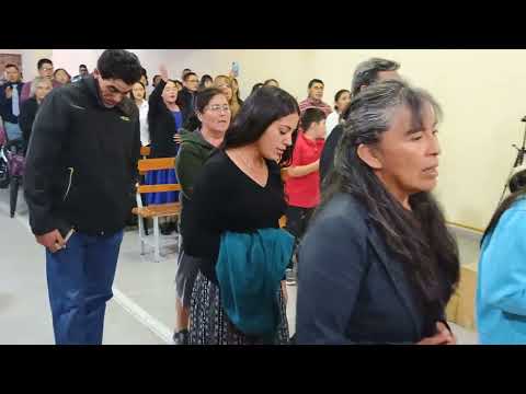 Entrada iglesia de Las Lajas 140 encuentro cordillerano IEPA Cutral-co Neuquén 14-3-26