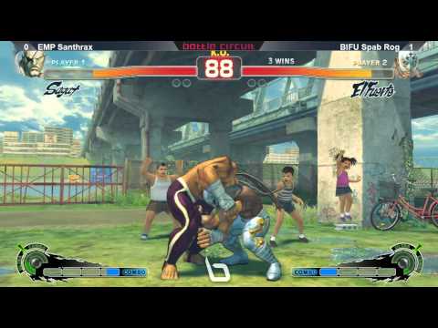 SSF4AE @ NLBC #39 - EMP Santhrax (Sagat) vs BIFU Spab Rog (El Fuerte)
