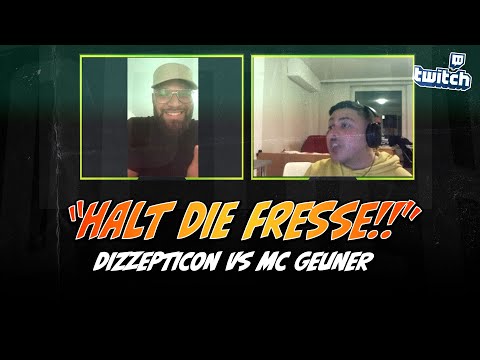 Hitzige Diskussion zwischen MC Geuner & Dizzepticon #faceoff #twitch #live