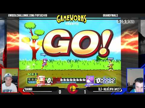 Bang! (Diddy Kong) Vs. HLG|JFK (Yoshi) - Grand Finals