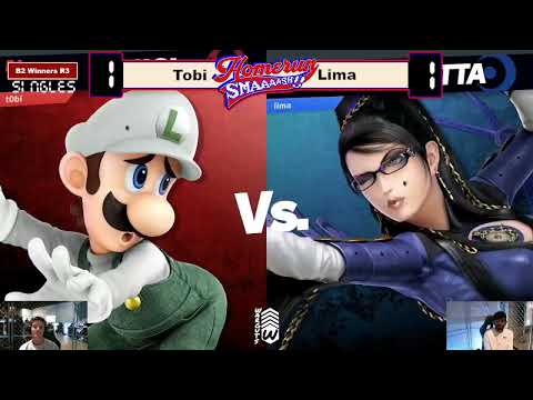 t0bi (Luigi) vs Lima (Bayonetta) - Winners Pools - Homerun Smash 2!