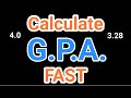 How To Calculate Grade Point Average 4 0 GPA Formula