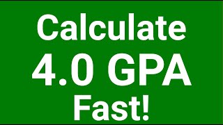 How to Calculate G.P.A. | Grade Point Average Formula